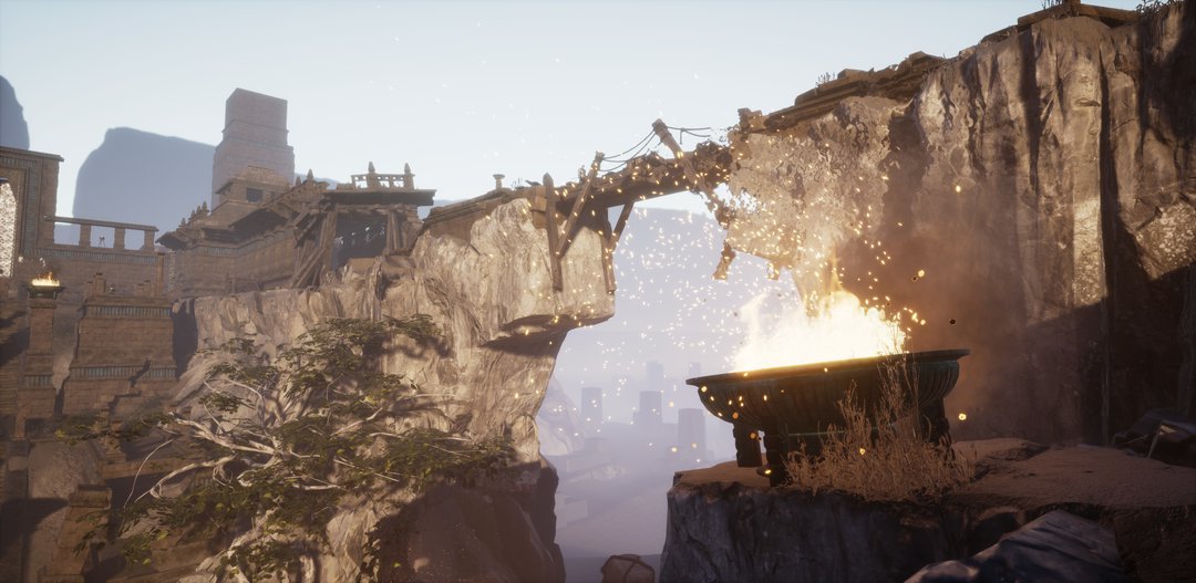 sterkcrea's tweet photo. Just take a look at the passage which lies ahead of the bridge! What will I meet there? A friend? A foe? Will it be my destiny? @UnrealEngine #screenshotsaturday #indiedev #UE4 #gamedev #view #bridge https://t.co/7c5OoB2dge