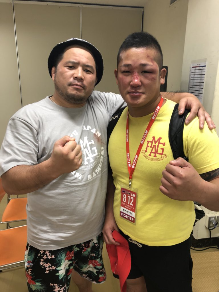 O Xrhsths 桜井マッハ速人 Sto Twitter 侍マークハント選手と 試合後 ライジン