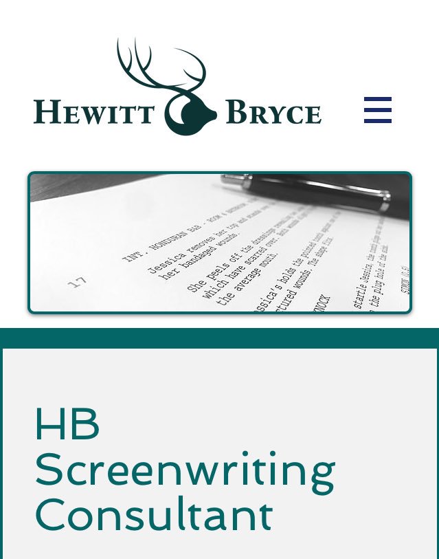 HewittGPro's tweet image. HB #ScriptConsulting now taking #scripts for Aug/Sept contact for a quote today hbscriptconsulting.com
#script #screenwriting #screen #screenwriter #filmmaking #film #filmmaking #creativewriting #storytelling #story #stories