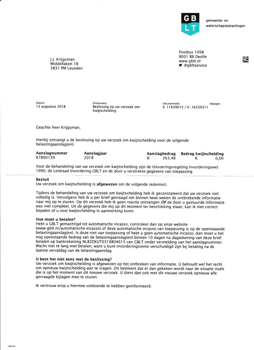 0031 627078285 En Twitter Die Brief Is Niet Eens Goed Geschreven