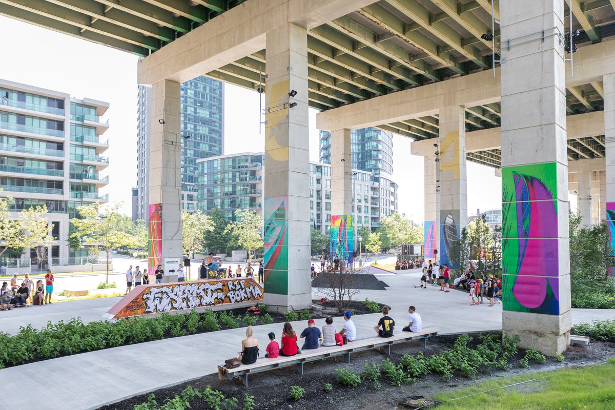 thebentway's tweet photo. 📌 WHAT'S ON TODAY

10am–9pm: #CITE, our summer-long celebration of skateboard arts and culture, is drawing to a close. Today's the last day to try out our pop-up skatepark ft. Semblance, skateable sculptures built by #BuildforBokma.

https://t.co/3UMb7iNQAD
#SkateBentway https://t.co/OpNSPmYAzb