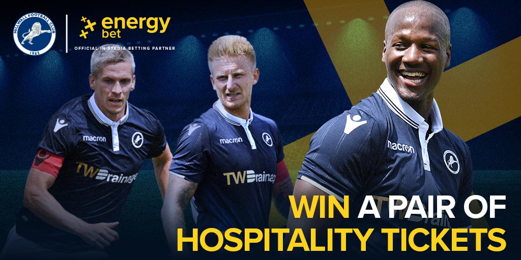 energybet_com's tweet image. For your chance to win Hospitality tickets to Millwall v Derby on Saturday all you have to do is 🔁 RT this post and 🤔 predict the correct score for the Gillingham game

Winner will be selected at random and we have match tickets to giveaway as well...Good Luck #COYL #Millwall