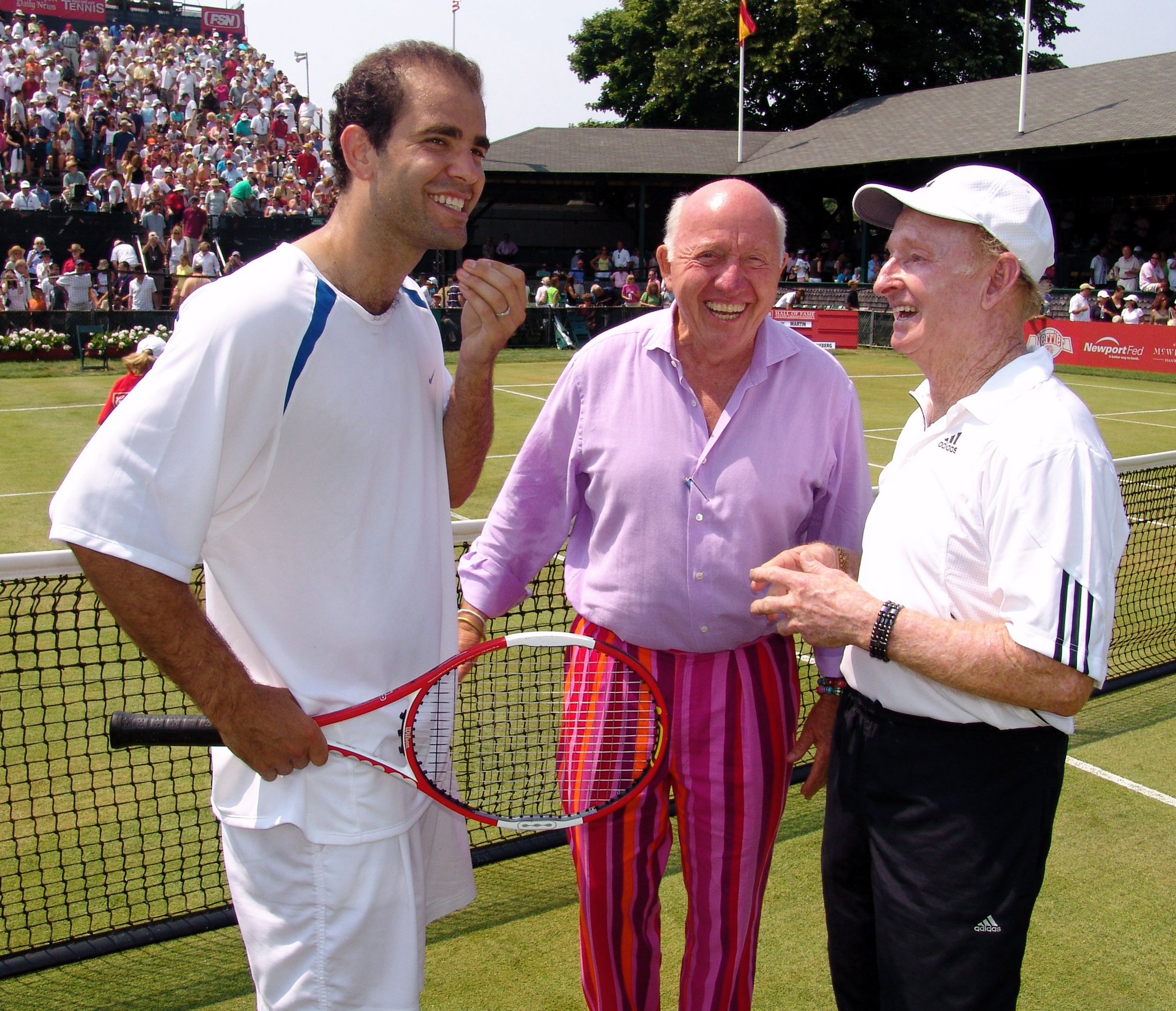 Happy birthday today to Pete Sampras (seen here with Bud Collins and Rod Laver!) 