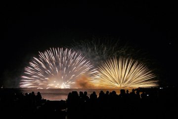三国花火大会22の混雑 渋滞状況や駐車場は 屋台や時間も 全国混雑ラボ