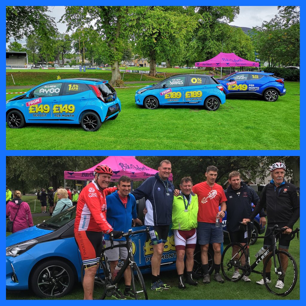 Huge thanks to <a href="/StBoswellToyota/">Toyota St Boswells</a> for all the support today #CureMND <a href="/MNDoddie5/">My Name'5 Doddie Foundation</a>