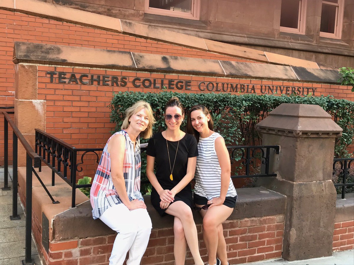LearnAtCCS's tweet photo. Clarkston Literacy Coaches Jan Finney (SPE), Erin Kuhn (NSE), Megan Birkett-Brazier (PKE) are studying at @Columbia in preparation for another great year with our students! #WolvesCMe #CCSProfDev https://t.co/VCjgwScmGL