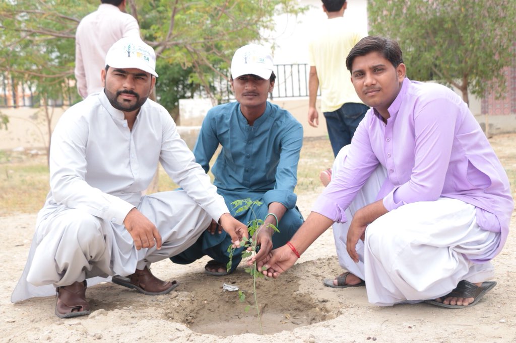 International Youth Day 2018, “Safe Spaces for Youth” performance of youth in Tree plantation at Sadique Faqir Govt Degree College Mithi Tharparkar. 
#IYD2018 #YouthKaGreenPakistan #SafeSpaces4Youth #YouthChapterTharparkar