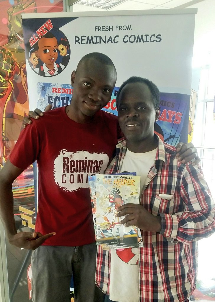 reminac_comics's tweet photo. "The Helper of God" a story by Nyangoma Mary, 10yrs from Eliana Junior School, Kampala Uganda receiving massive love here at the @NAICCON in Nairobi. Nurturing young talents is one of the key things we don't take for granted. #Asylum2018 #Naiccon2018 #YouthDay https://t.co/F908RGRsb4