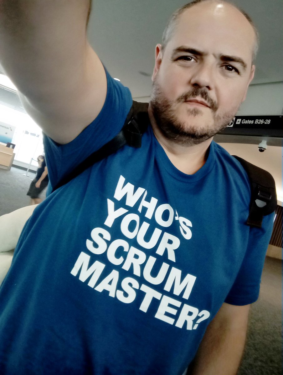 miquelrodriguez's tweet image. I was getting out of the plane when the pilot, saying goodbye to passengers, took a look at me and said:
 - Nice T-shirt! Do you play rugby?
 - Er... No. 😅

#truestory

#agile2018
@AgileAlliance 
@ScrumAlliance