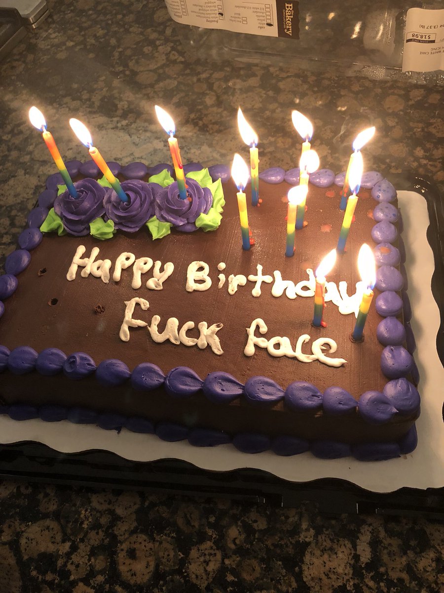 Apt birthday cake for me this evening. 😂 #birthday