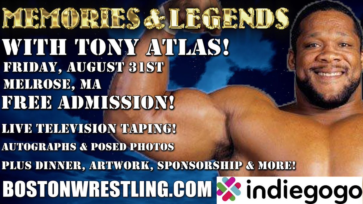 MWFProjectX's tweet photo. #SummerSlam Contest
RT & win #NewDay #BookOfBooty
Tony Atlas Shoots on #BrunoSammartino #BillyGraham #BobBacklund!
https://t.co/Ce0ErfwYmd
Atlas & Dr David Reiss on Tony's Abuse Fetish
https://t.co/ZznXeU0W6J
Join Tony 8/31 in Melrose, MA
FREE Admission
https://t.co/m7YTx4nGX8 https://t.co/PajzWmS03u