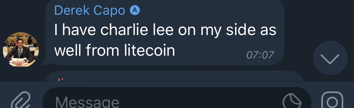cryptocoinsuk's tweet photo. @derekcapo @davidgokhshtein Its ok guys @derekcapo has @SatoshiLite on his side, he definitely knows what he's talking about now.. hahah https://t.co/OGsLif5Djl