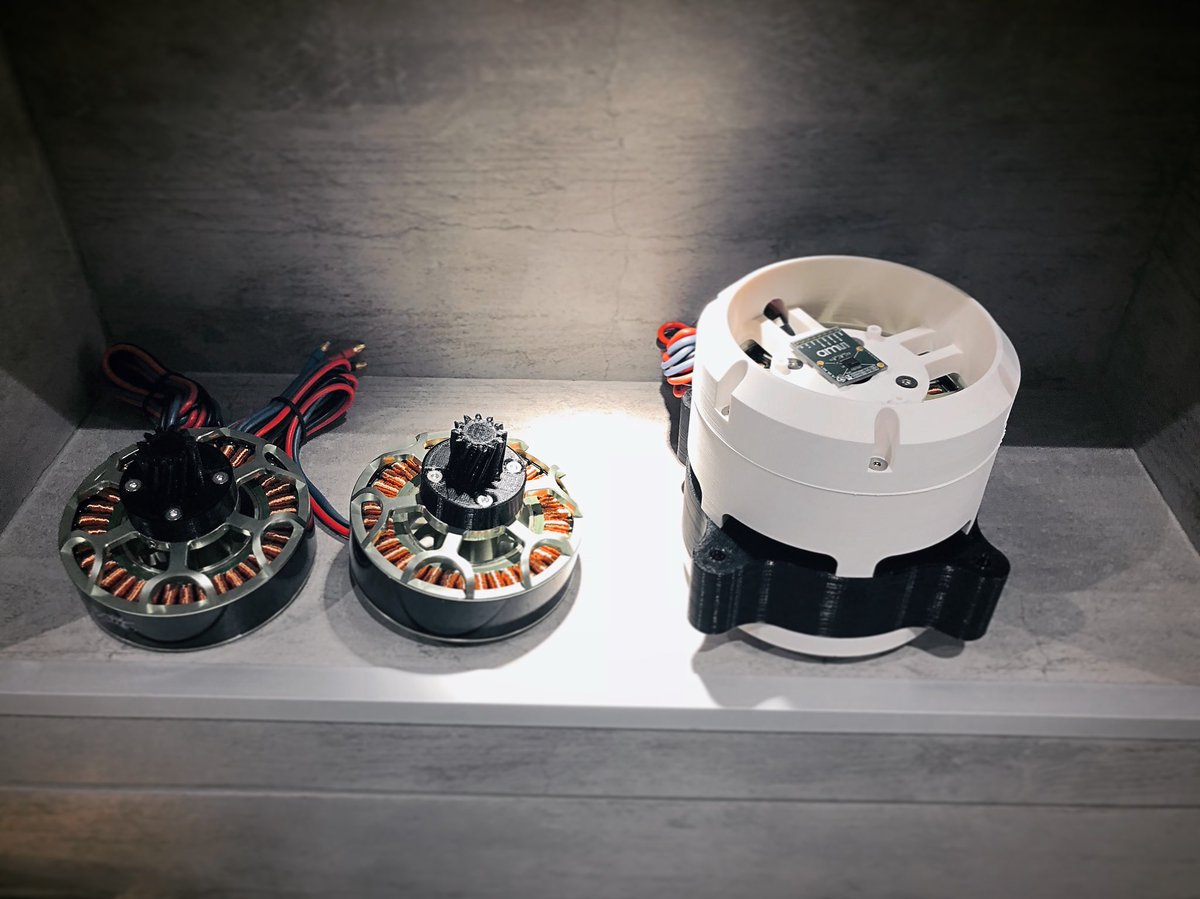 r_frojd's tweet photo. First Actuator done! Just waiting for cooling fan and dowel pins from Amazon! #bldc #brushless #actuator #gearbox #helical #3dprinting #raise3d #robotics #3dprint #3dprinted #lokbuild #primaselect #3dprima #mouser #as5048a https://t.co/Bxk0Fvu981
