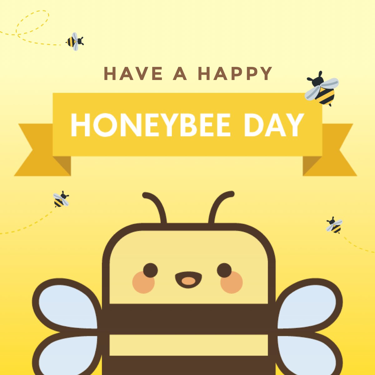 blinkthebee's tweet photo. HAPPY HONEYBEE DAY 🐝
Here's to our lil fuzzy striped friends who pollinate the food we eat  👏 👏👏
.
.
.
#blink #blinkthebee #bee #honeybeeday https://t.co/iugrTlisk9