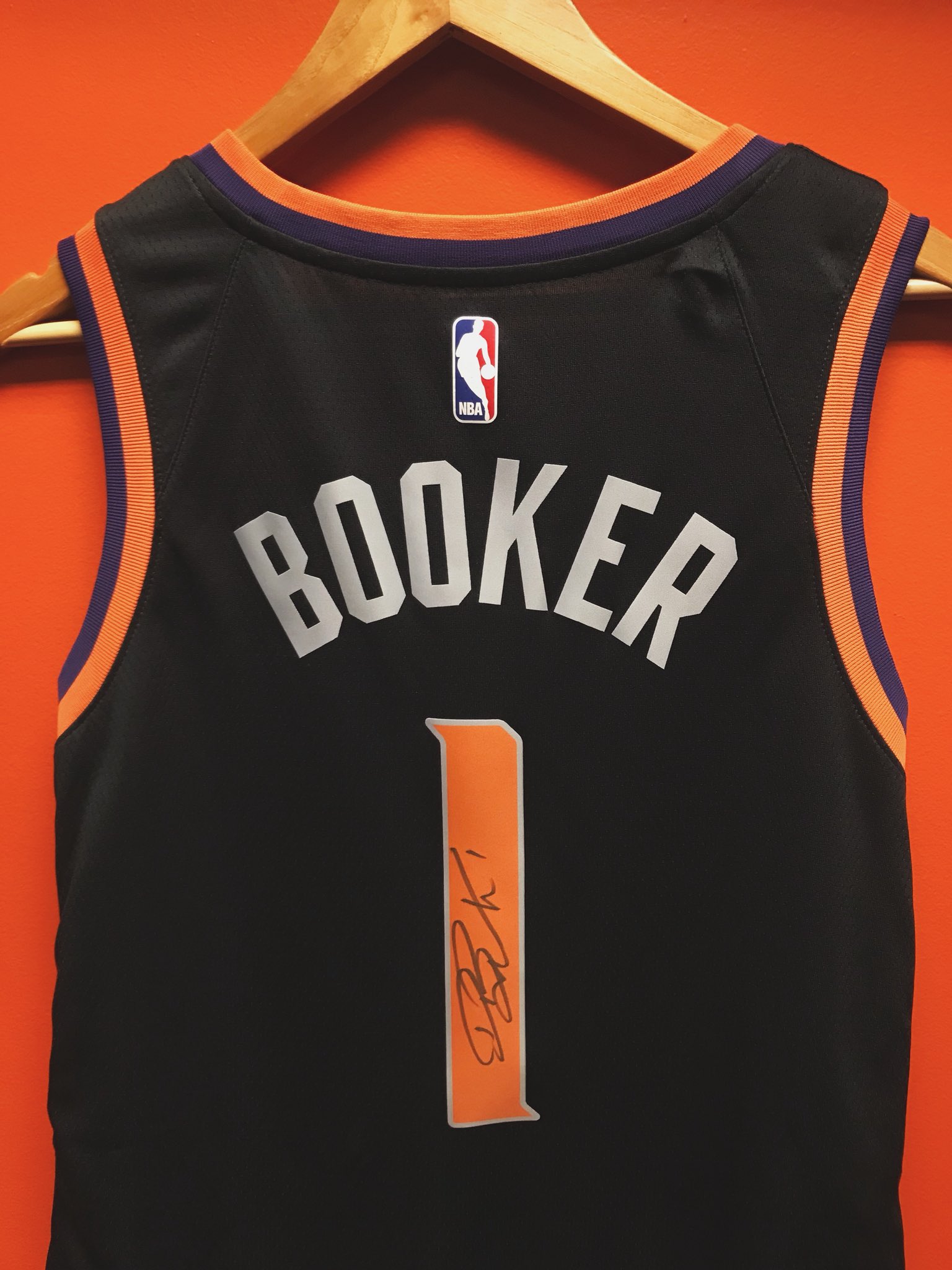 signed devin booker jersey