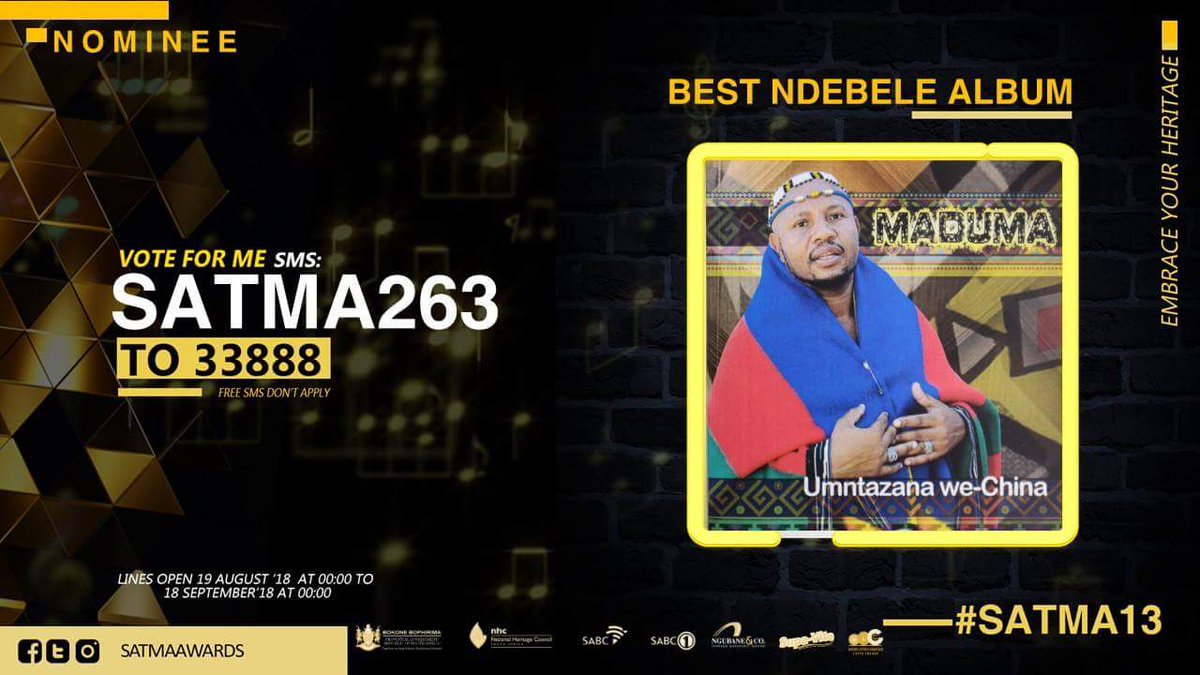 Sir_Goodhope's tweet photo. MaNdebele vote and RT for awareness please. All the voting details are below. https://t.co/DzEXkMUb2k