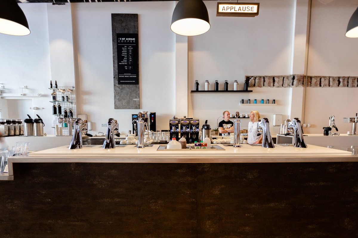 With <a href="/modbar/">Modbar</a>'s, @baratza's, and <a href="/nuovasimonelli/">Nuova Simonelli Official</a>'s OH MY! There's a lot of serious gear at the brand new First Avenue Coffee. <a href="/theroasthouse/">Roast House</a> bit.ly/2PhkvHx
