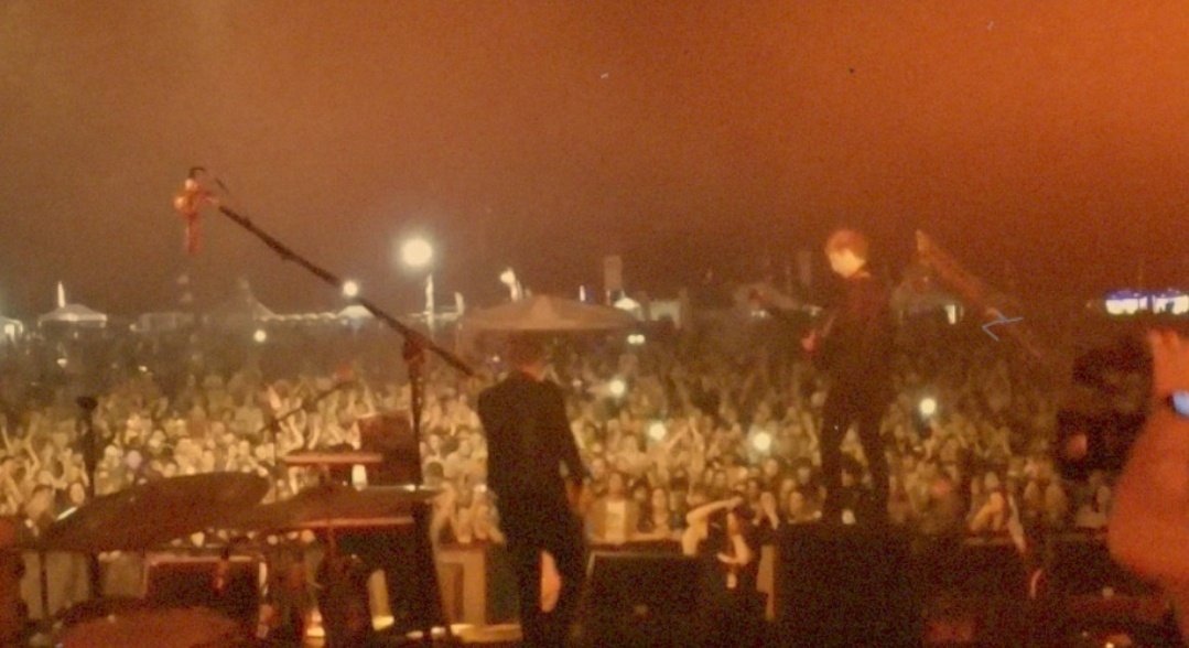Rob playing Guitar God at @TribfestUK last night.