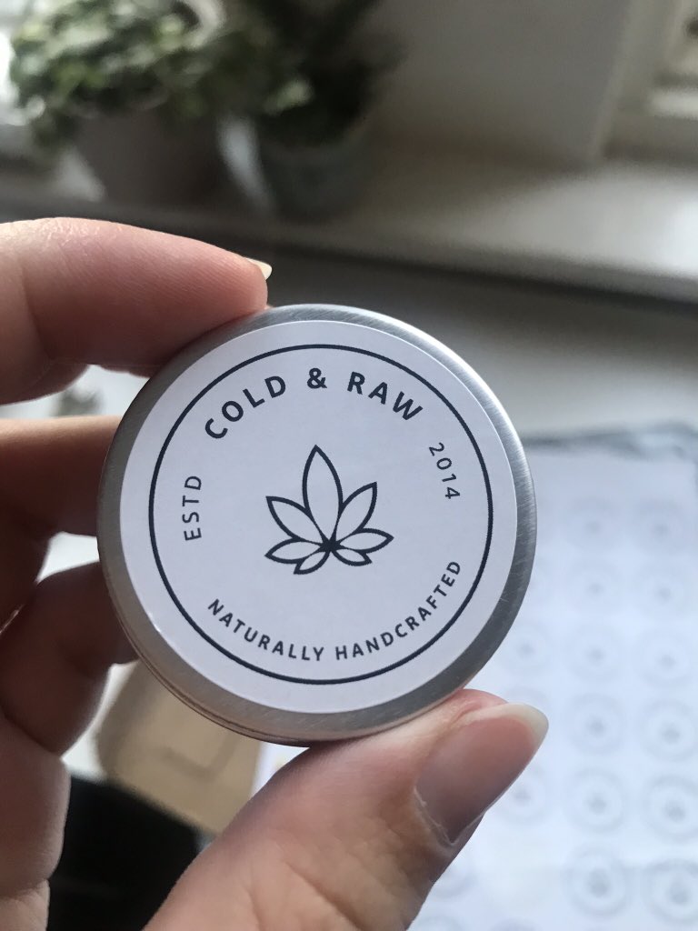 Seeing my new <a href="/coldandraw/">Cold and Raw</a> logo printed is making me so happy 🤗🌱 #lipbalm #vegan #CBD