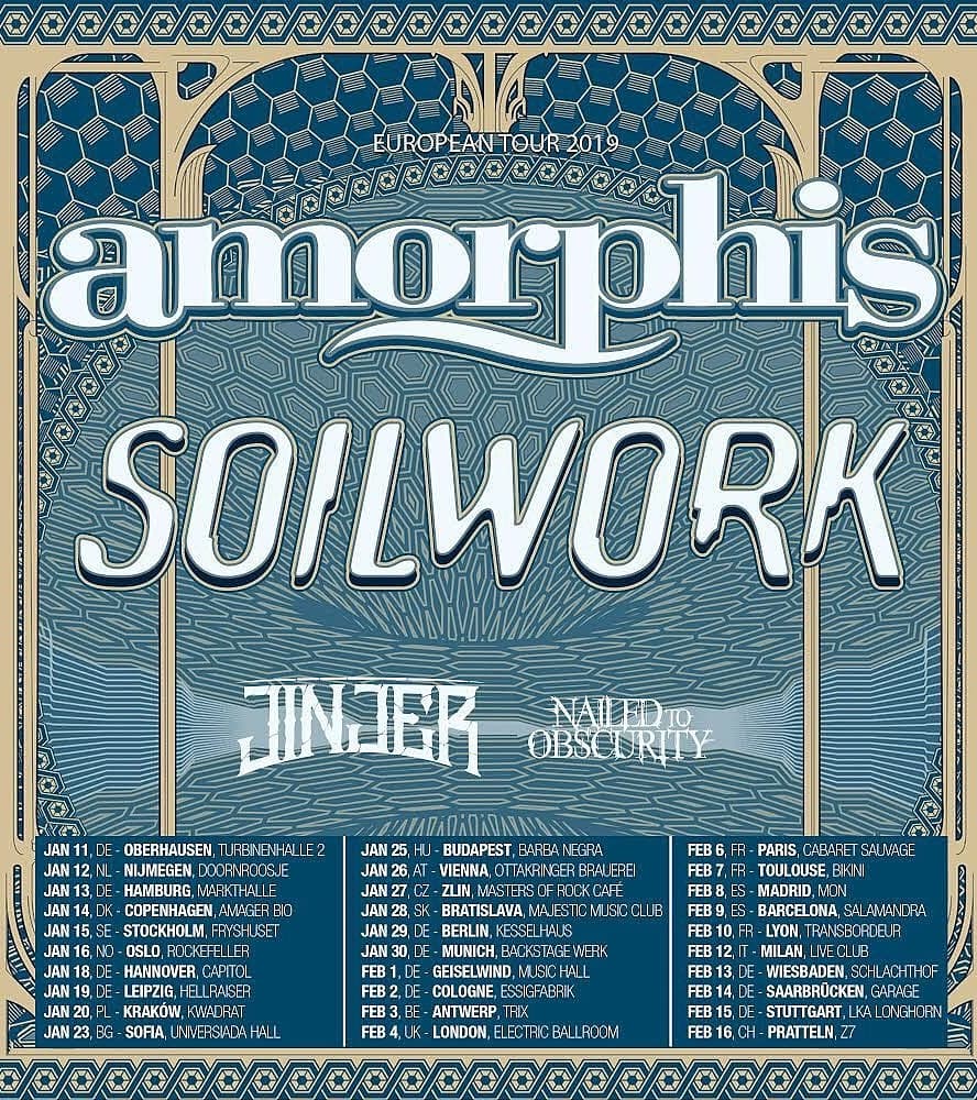 AmorphisFriends's tweet photo. 💥 T O U R D A T E S 💥

North America/Canada (2018)
Finland (2018)
Rest of Europe (2019)

Don't wait and get your tickets now - all dates at https://t.co/SuwkFbftrD 
❤🤘🖤
#amorphis #queenoftimetour #amorphistour #amorphislive #amorphisfriends #amorphisfans #amorphisgermany https://t.co/a19EOCHBSR