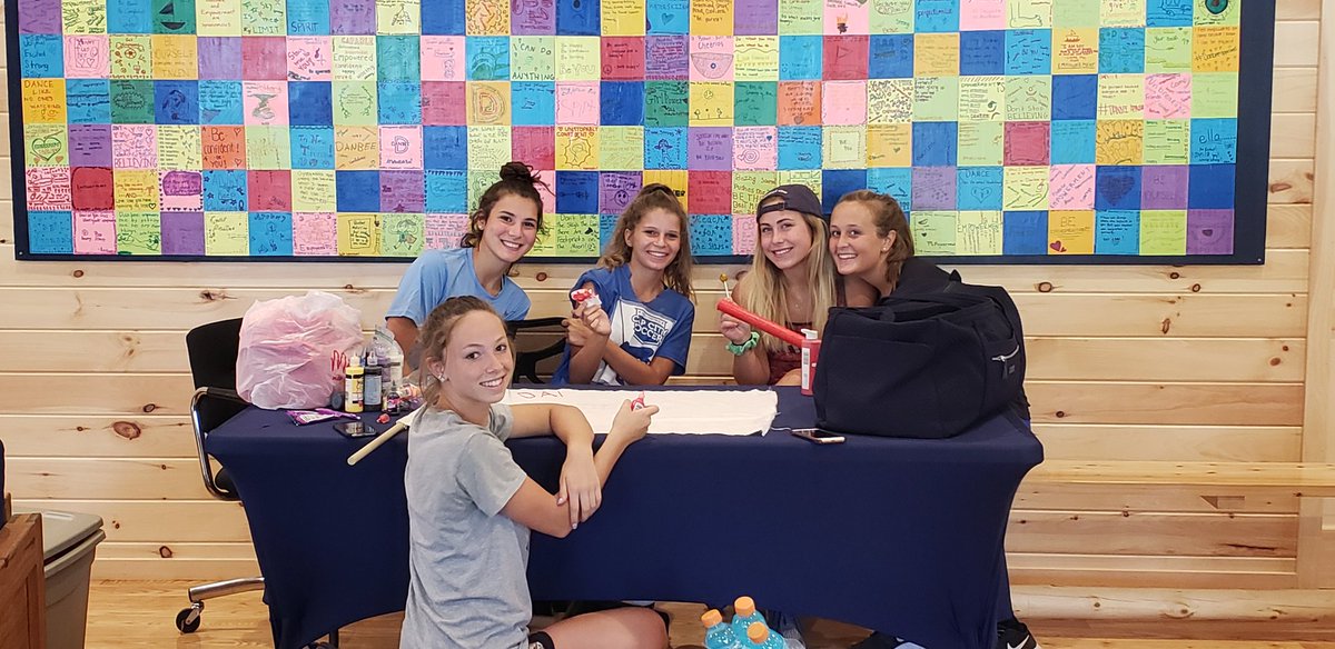 DutchmenSoccer's tweet photo. Making team flags. #CampDanbee https://t.co/C8bTseIKxw