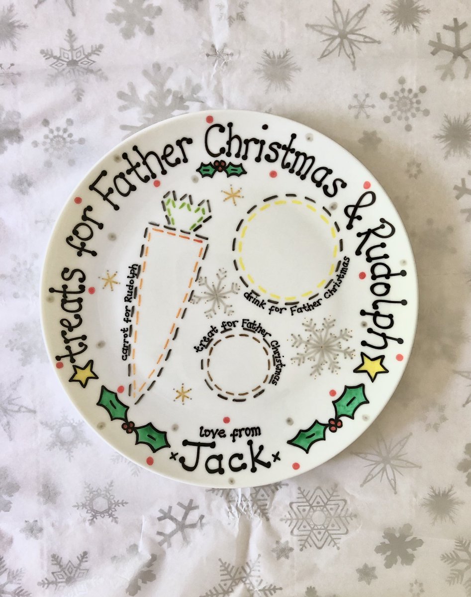 Get organised early for #christmas! Personalised #christmaseve plates ❤️ etsy.me/2w91xMf #HandmadeHour #CraftHour #shopsmall #etsyuk #getyourcraftpageseen #hmuk