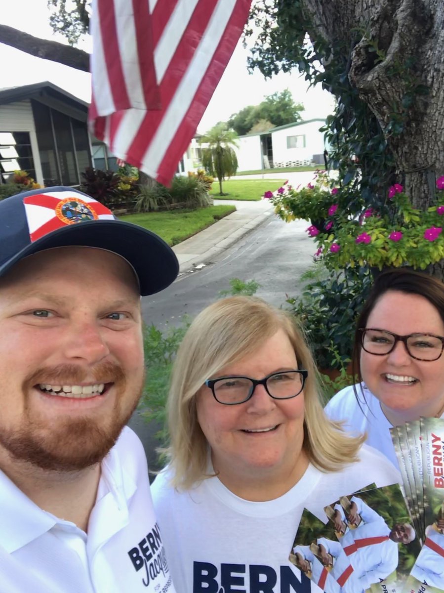 BernyJacques's tweet photo. Three crews, three neighborhoods. We’re all over #HD66 today!  #TeamBerny #SelfieSunday #FlaPol https://t.co/1r7FIOd5UI