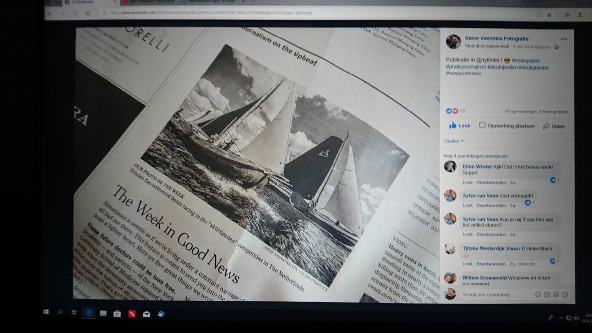 SKS skûtsjesilen als positief wereldnieuws in The New York Times