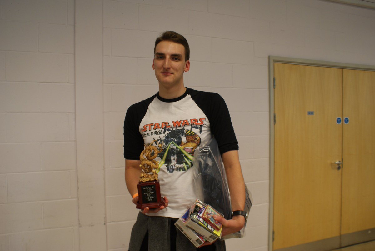 TCG_Con's tweet photo. The winner of The Shenron Cup, our Dragonball Super Card Game tournament was Jacob Hand - Well done Jacob (winner of the largest ever UK tournament) &amp; thanks to everyone that took part in today's #Dragonball tournament. https://t.co/xGOWiuV7tx
