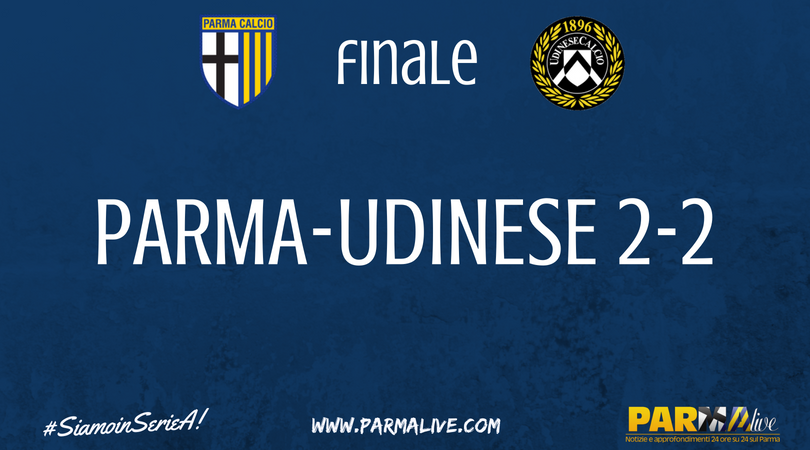 ParmaLiveTweet's tweet photo. Finisce 2-2, soliti rimpianti per noi, ma un progetto di squadra che intriga. #PARUDI https://t.co/TLxLxPRHmk
