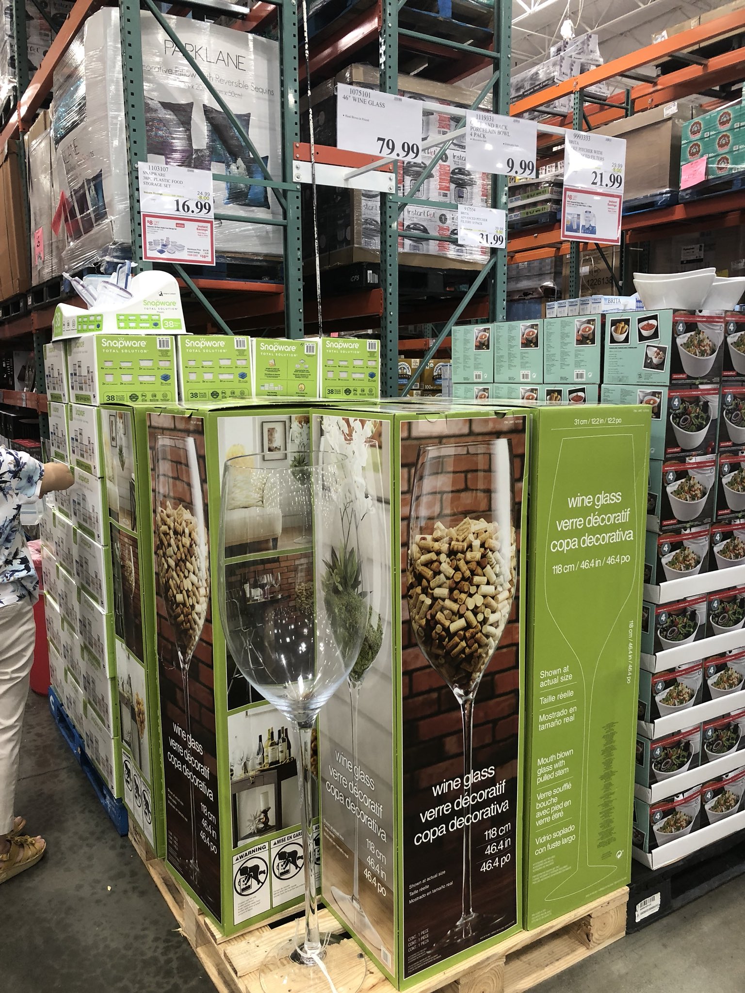 Costco  Oversized Wine Glass Decor