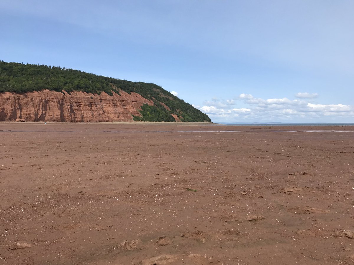 HeatherButtsCTV's tweet photo. These tides amaze me every time. Enjoying low tide this afternoon after hiking through @ParkBlomidon https://t.co/YcYiYOxOxq