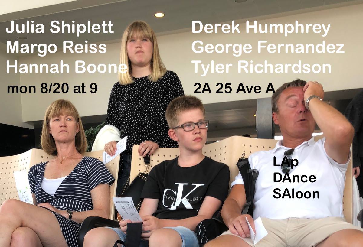 9PM MONDAY 8/20 - Lap Dance Saloon BaaaaaBYYYYY! Get to Bar 2A for another stella edition as <a href="/Jill_lives/">Jill Weiner</a> hosts @21CentJeff  <a href="/margo_agogo/">Margo</a> <a href="/Ty1erRichardson/">Tyler Richardson</a> <a href="/derek_humphrey/">Derek Humphrey</a> <a href="/juliashiplett/">julia</a> <a href="/realgfernandez/">George Fernandez</a> 
@boonecomedy

INFO: ow.ly/s7HS30lt0S