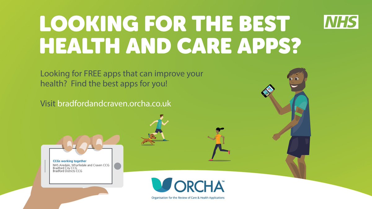 adamdeacon88's tweet photo. New to #Bradford - https://t.co/1ygtM7IlZa - a FREE site where everyone can go to find the best and safest #health and #care #apps! #selfcare #digitalhealth #mentalhealth @OrchaUK @NHSPeoplesBoard https://t.co/Pz8JTemmux
