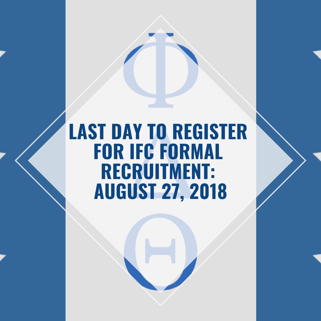‼️The last day to sign up for formal rush is coming up soon! Follow the link in our bio to sign up now #phideltgaepsilon #rushphidelt