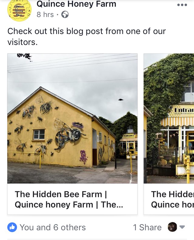 Im so happy that @quincehoneyfarm  noticed my blog post & even kindly shared it on their Facebook page! - please follow & visit them if you can! 

But don’t forget to give the blog post a read too goo.gl/5NrrqM