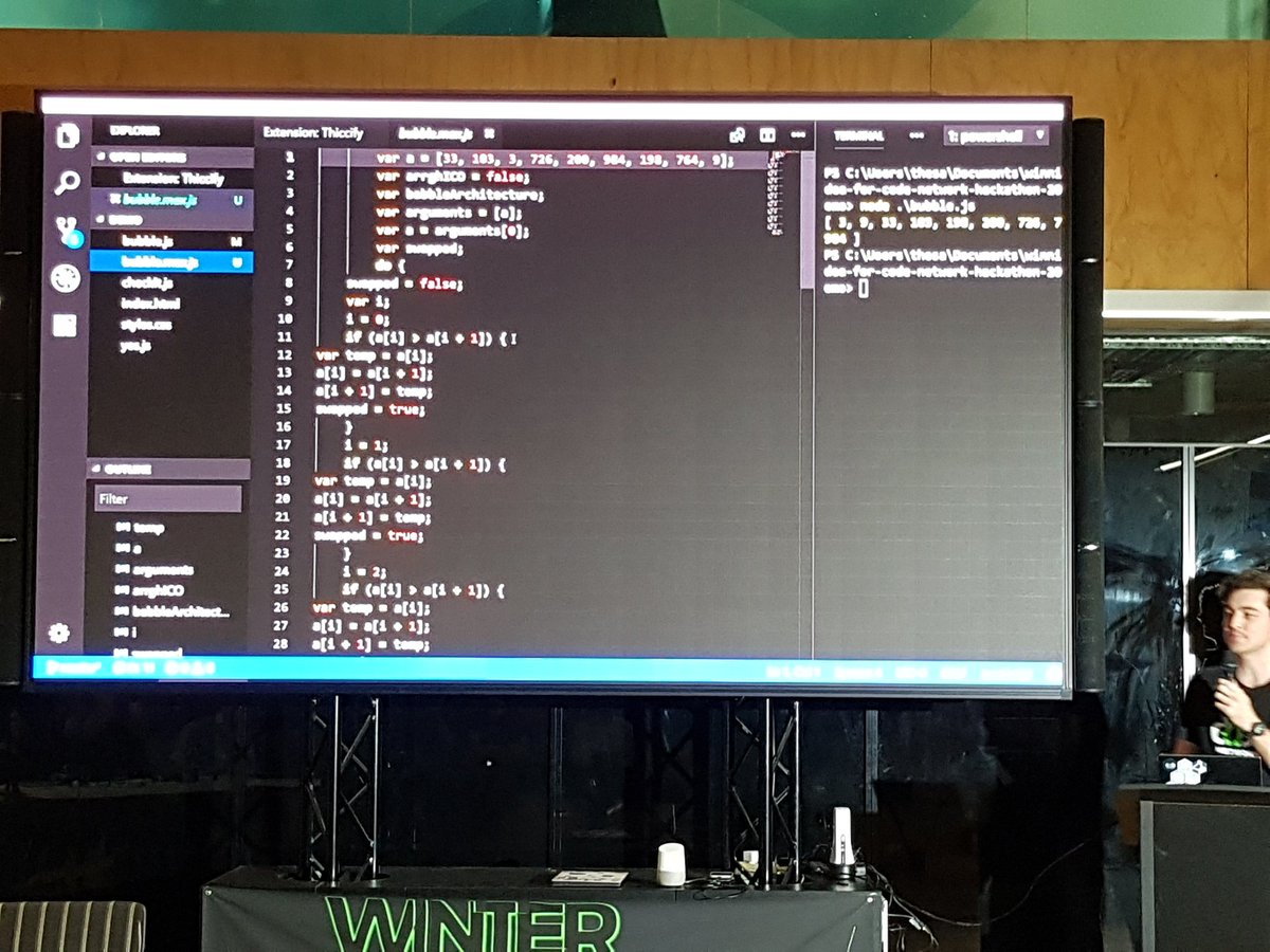 jlowe000's tweet photo. The git repo name says it all ... #Thiccify #winterhack2018 @qutcode https://t.co/eo0TIInG53 @oraclelabs - building non-tech value ie lines of code where there shouldn't be ... https://t.co/hjw4LfeDQO