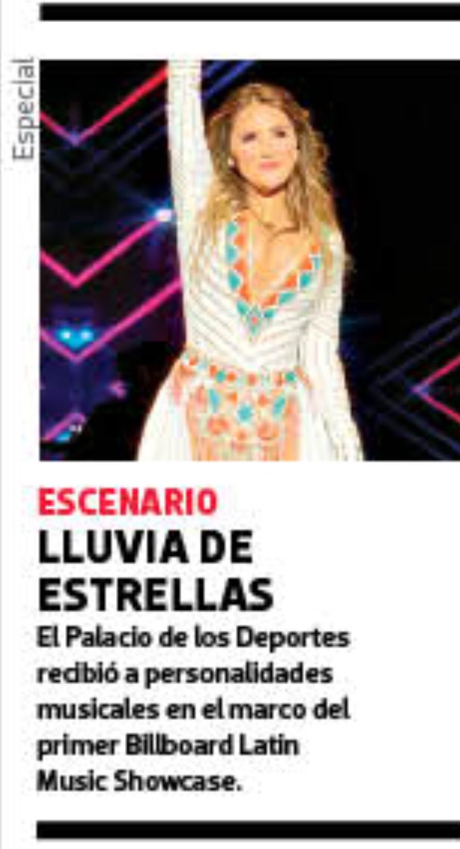 DMForoUnivision's tweet photo. 📰 @DulceMaria en la portada del periódico “El Sol de Puebla”:

📍 Lluvia de estrellas en Los Billboard Latin Music Showcase https://t.co/mXSu2c3QT8