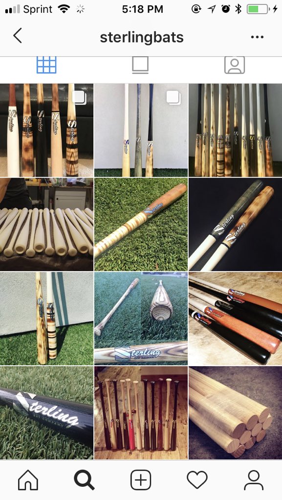sterlingbats's tweet photo. Happy Sunday!! Follow us on Instagram for many more awesome pictures of our bats! #SwingSterling @sterlingbats https://t.co/uSCF2eryYe