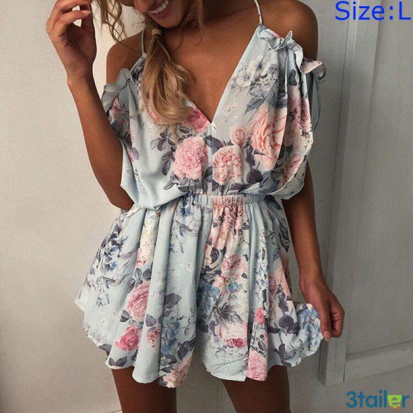 3tailer's tweet photo. 👗The light shade of blue and floral print make this jumpsuit so romantic! It will be a perfect choice for a date or evening strolls.

🛒 Make it the part of your wardrobe right now. https://t.co/RSSiP9bYqK

#jumpsuit #summer #dress https://t.co/p4erYlg4rq
