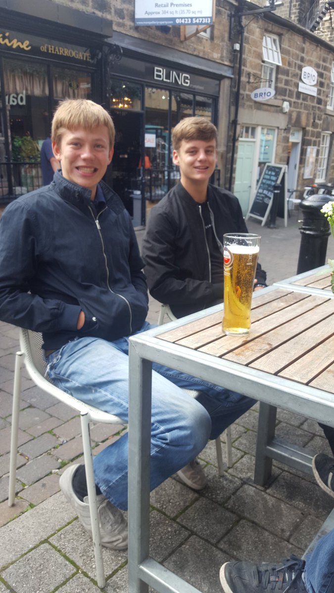 KatherineRoot's tweet image. Fab afternoon in Harrogate with my son and his mates and my good friends ....but 3 days solid drinking, is too much for this old bird !! #donein