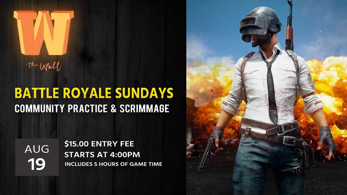 TheWallLounge's tweet photo. Grab your squad and drop on in! Battle Royale Sunday is today, because it is a Sunday!
#wallgaming #Caesars #Alienware #Nvidia #lucidsound #gaming #esports #lasvegas #vegas #lounge #pc #twitch #BattleRoyale #PUBG #H1Z1 #BattleRealm #fortnite #SundayFunday https://t.co/kUKJgywsKe