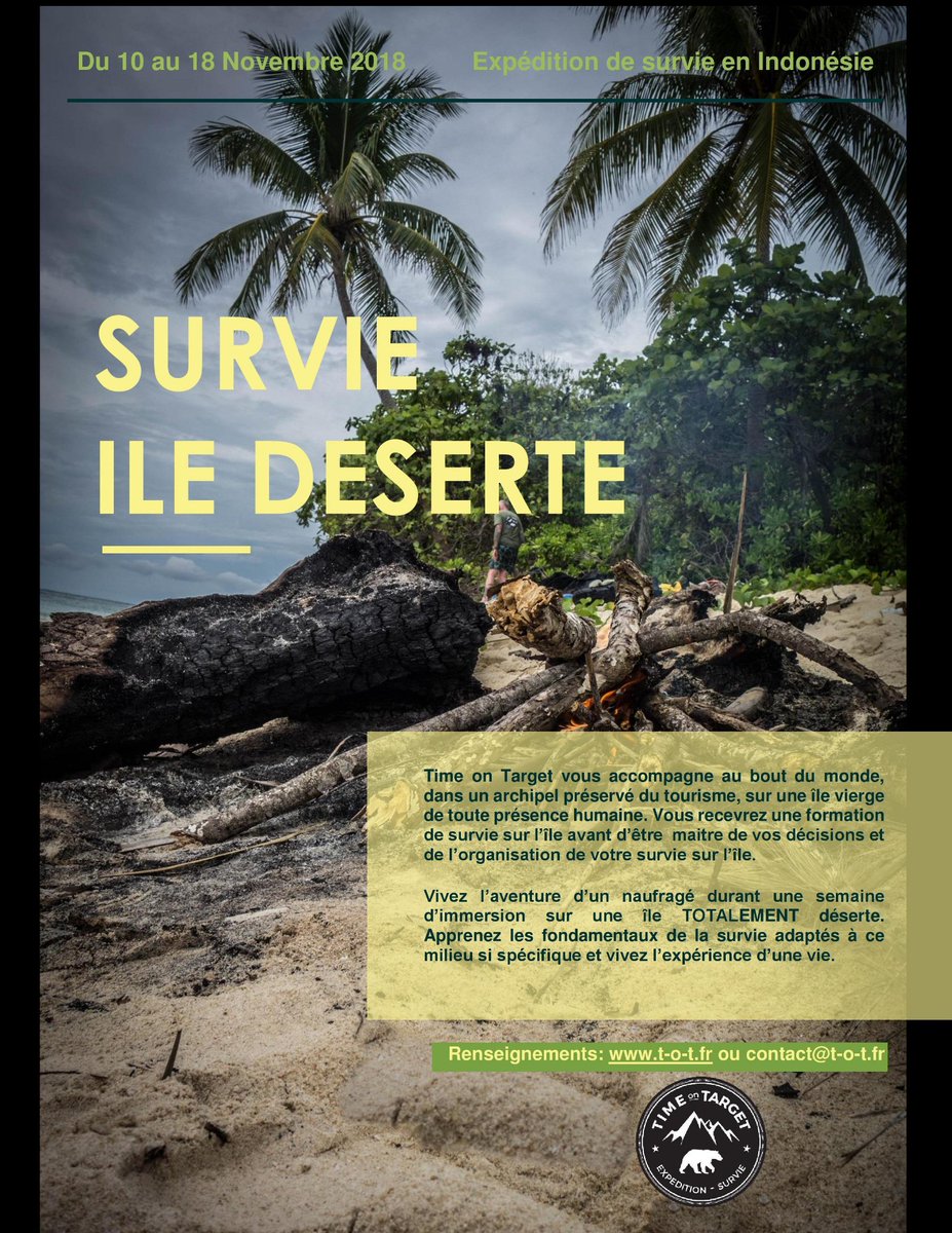 Avec Time on target je vous accompagne pour 9 jours d'expédition sur une île déserte au milieu de l'Indonésie. Jungle, littoral et mangrove sont au programme pour l'expérience d'une vie. Renseignements contact@t-o-t.fr
#wildm6 #wildlacoursedesurvie #survie #theisland #theislandM6