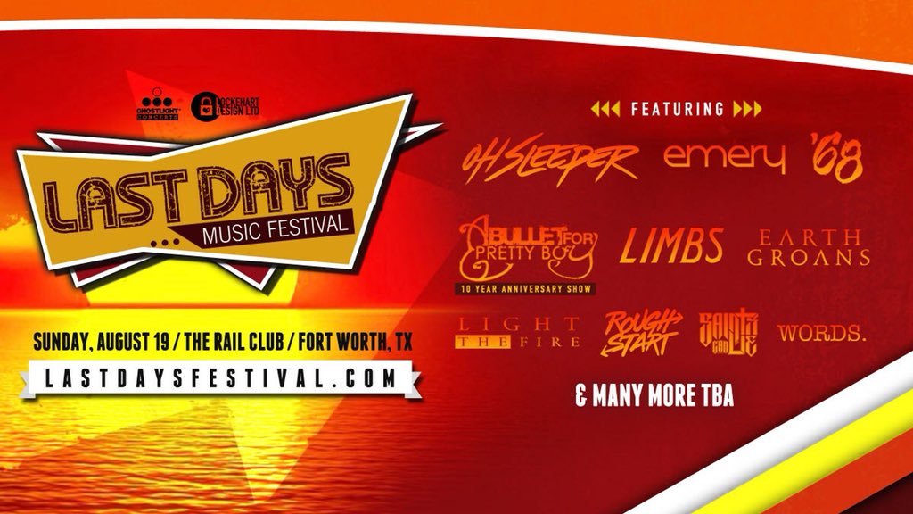 Last Days Music Festival is going on right now through tonight! Don’t miss out on seeing some of your favorite artists!