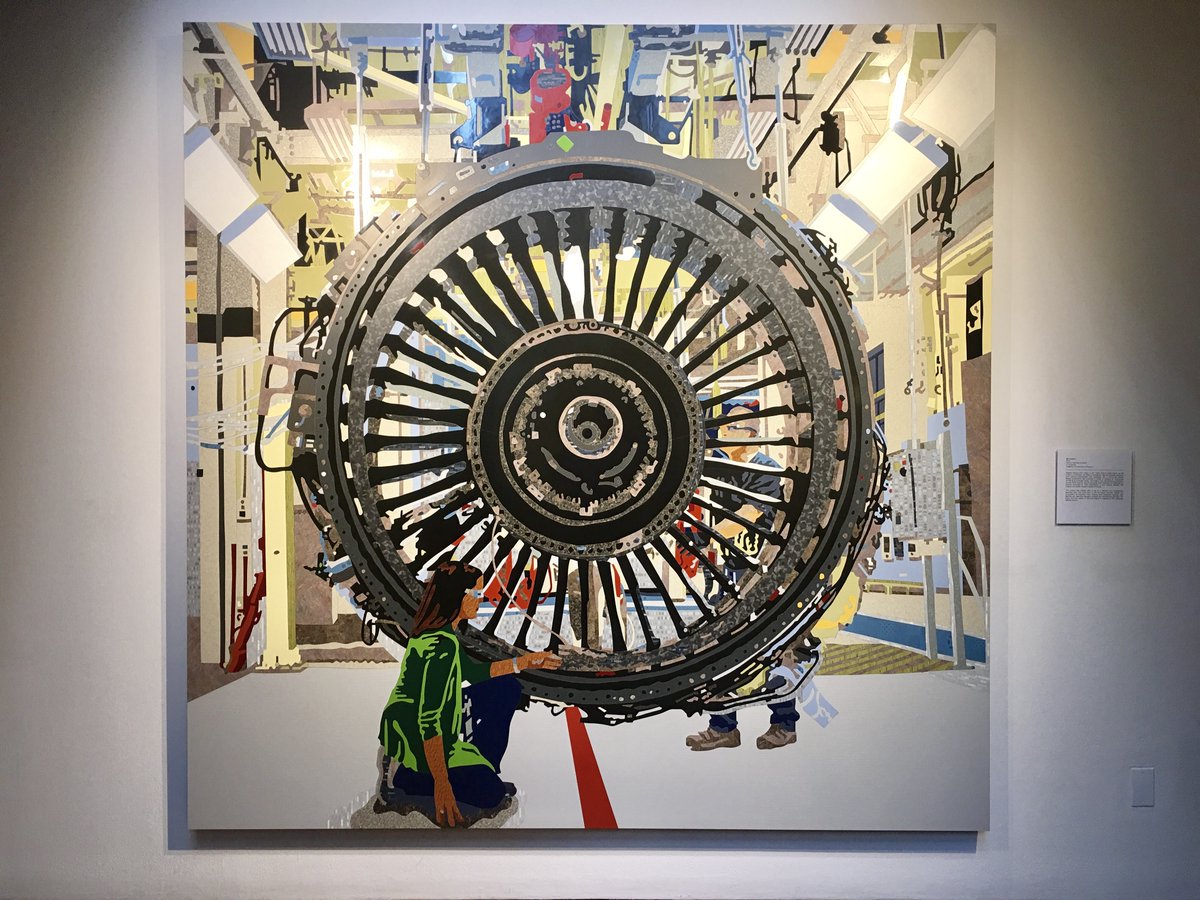 MT @GEAviation: How many pieces of Formica were used to create this mosaic of a LEAP-1B? The large-scale mural is at the Weston Gallery. See link to watch it come together. <a href="/FormicaGroup/">Formica Group</a> #CFMLEAP bit.ly/2vQysnJ