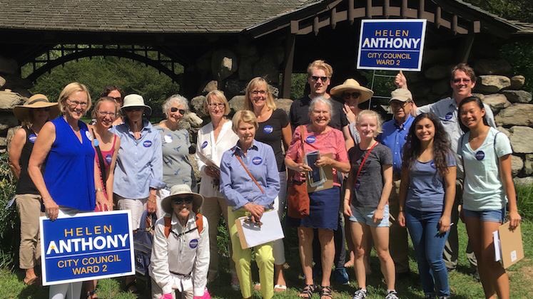Great afternoon canvassing for Helen Anthony for Ward 2! #TheFutureIsFemale