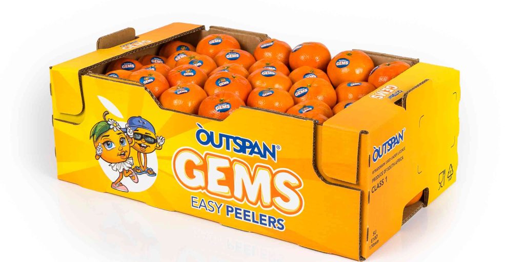 Capespan1's tweet photo. Outspan Gems. Exciting new soft citrus brand unveiled. Its true meaning - brilliant, outstanding and precious - fittingly describes the product qualities. https://t.co/SRCtOHWBbm