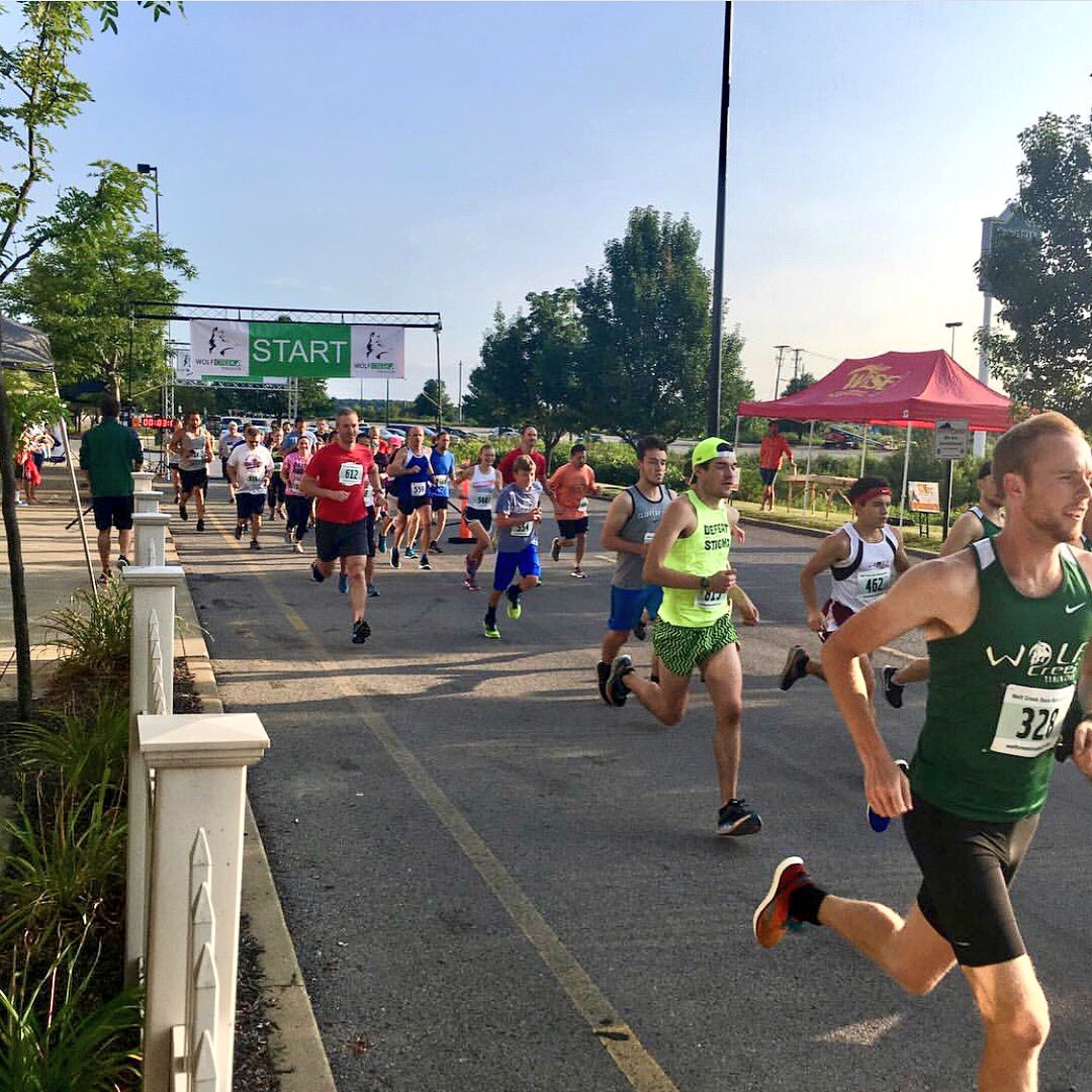WolfCreekTC's tweet photo. It was a great morning at the #SFS5k! Congrats to the overall winners Dan Jaskowak (15:08) & Tina Seech (20:58)! #WCTC Full results: https://t.co/nnFjXHGkOn https://t.co/prQW5Vr5Uj