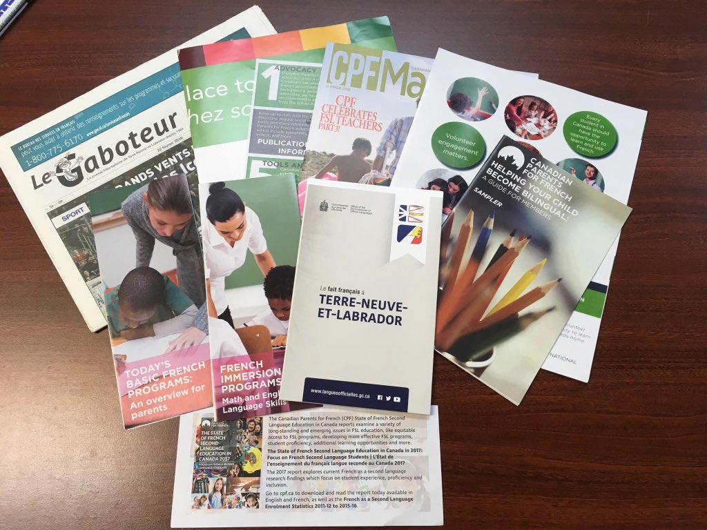 We always have these information kits ready for our outreach events. If you would like to find out more information about Canadian Parents for French, french programs and/or membership opportunities drop by our booth to pick up your own kit. 📰