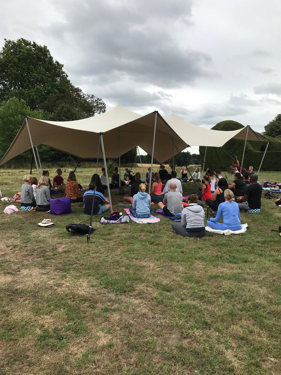 Our weekend of yoga and wellies is still going strong! ✨